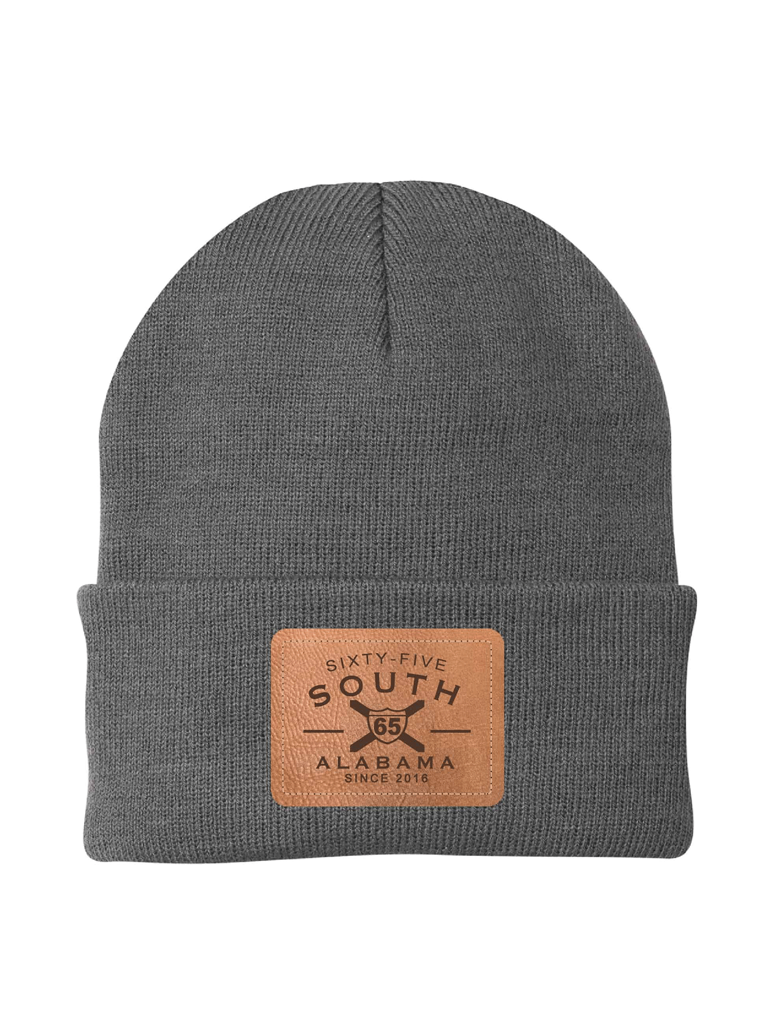 Leather Patch Beanie - 65 South